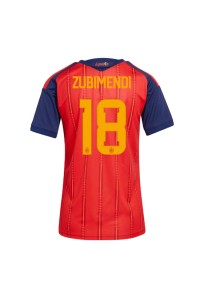 Espanja Martin Zubimendi #18 Jalkapallovaatteet Naisten Kotipaita MM-kisat 2026 Lyhythihainen